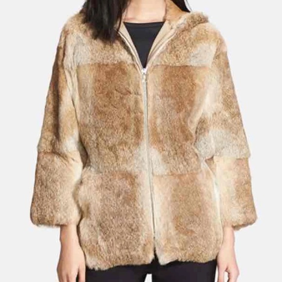 A.P.C Rabbit Fur Coat - Picture 2 of 3